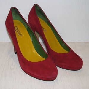 Franco Sarto Red Suede High Heels